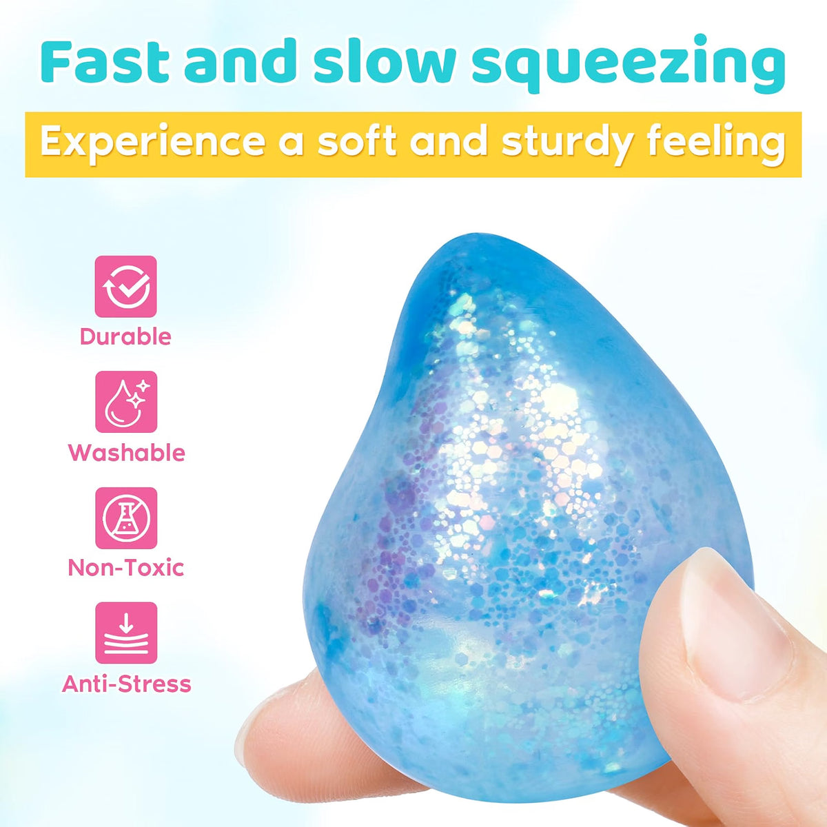 Fidget Stress Balls, Slow Rising