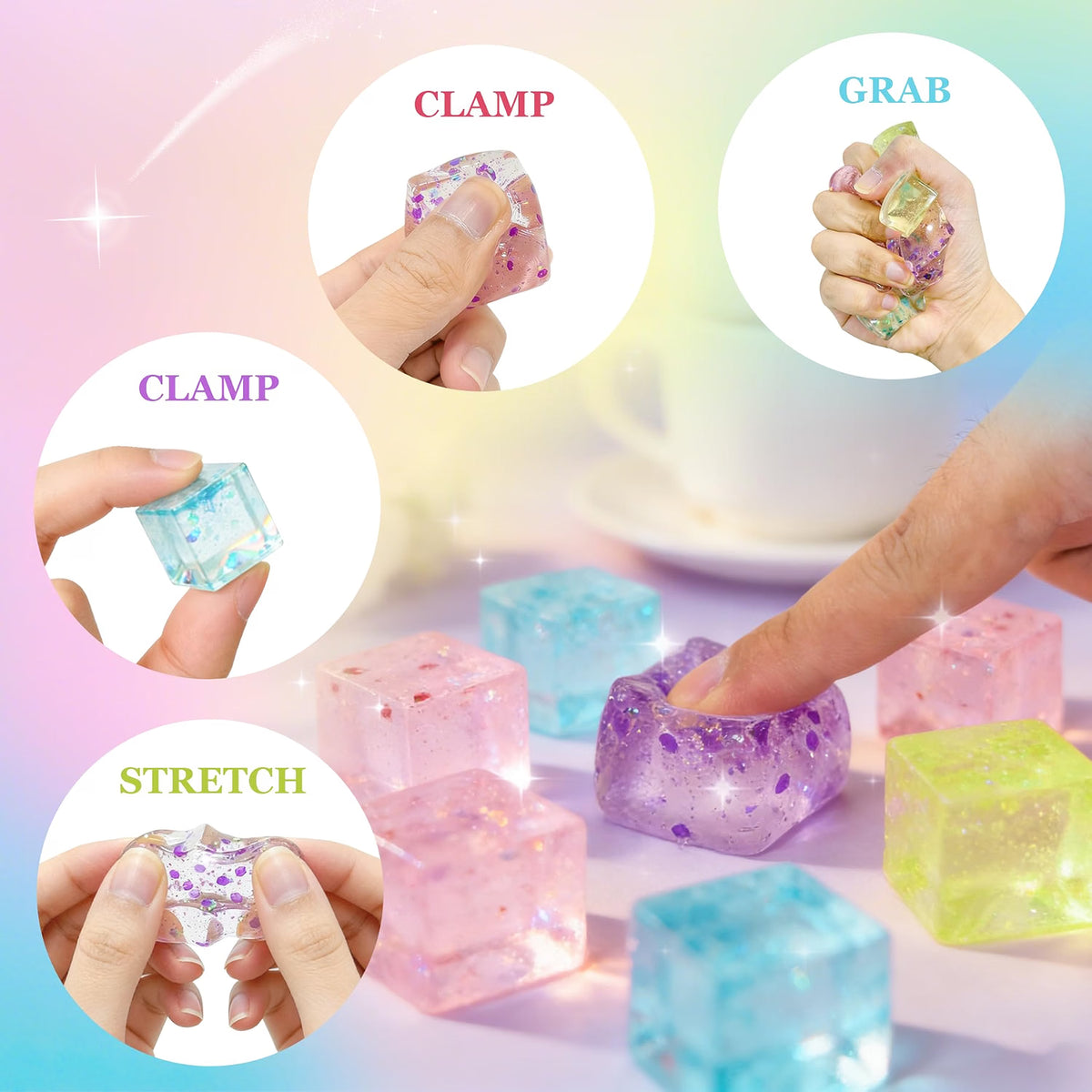 Glitter Cube Squishy