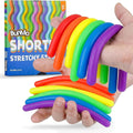 Sensory Toys Stretchy Strings - Stimulating & Addictive Fidget Toys for Kids - Hours of Fun for Kids - Non-Mouthable Toy 3+ - Mini Smooth 12 Pack