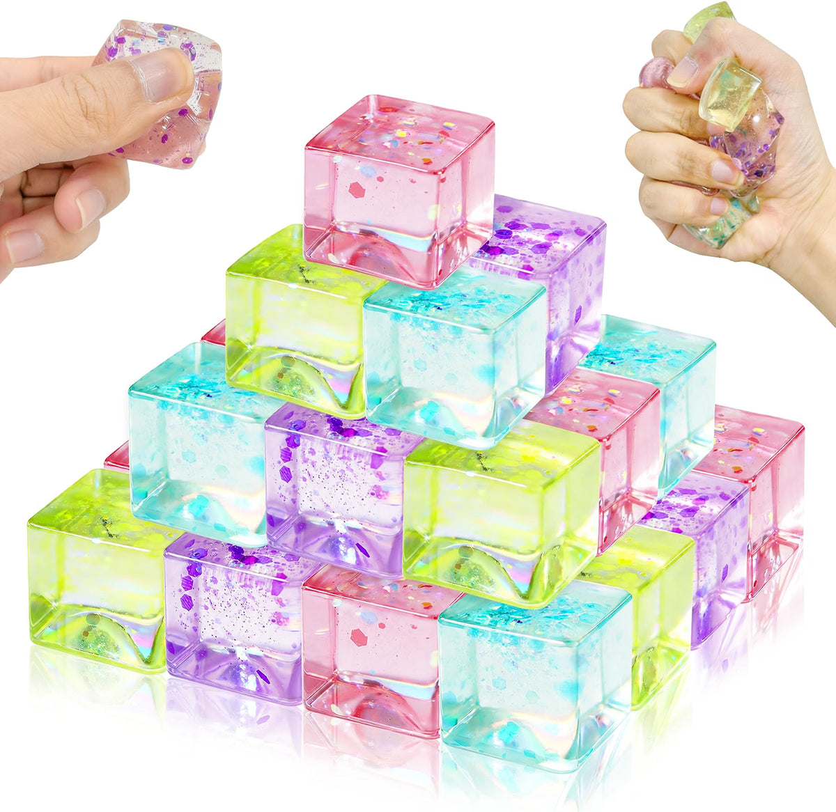 Glitter Cube Squishy