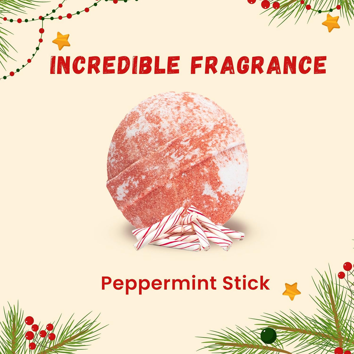 Christmas Bath Bomb for Kids with Surprise Bath Toys inside (Gift Set) - Stocking Stuffers for Boys and Girls - Holiday Bubble Bath with Cheerful Scent, USA Made by