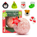 Christmas Bath Bomb for Kids with Surprise Bath Toys inside (Gift Set) - Stocking Stuffers for Boys and Girls - Holiday Bubble Bath with Cheerful Scent, USA Made by